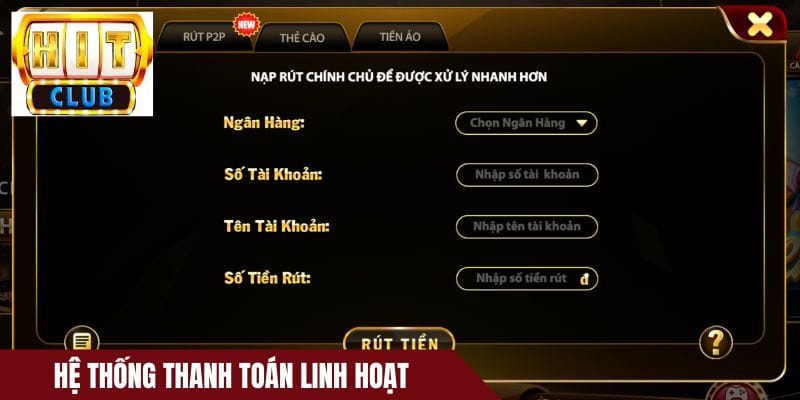 Hệ thống thanh toán linh hoạt với tốc độ xử lý nhanh